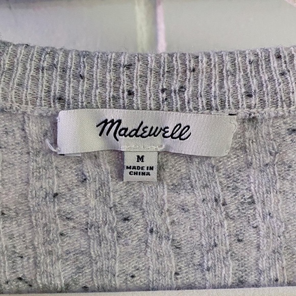 Madewell Gray Relaxed Crewneck Sweater - Picture 2 of 5